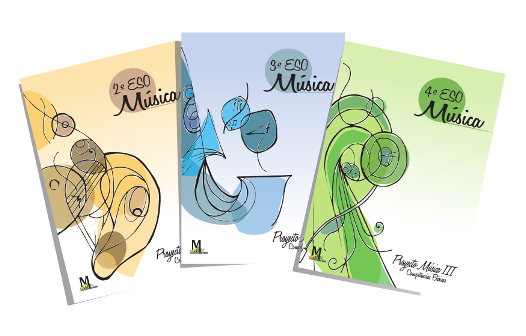 Libros de texto Proyecto Música para 2.º, 3.º y 4.º de ESO de Musimec Ediciones